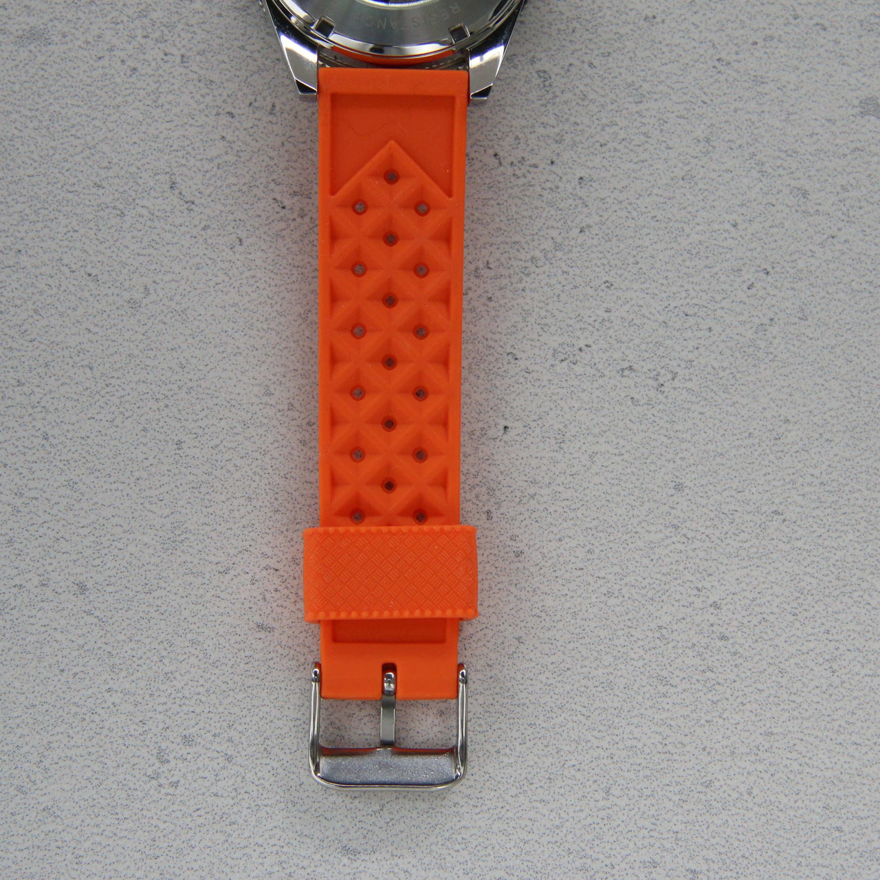 Orange Tropical FKM Rubber Watch Strap