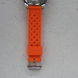 Orange Tropical FKM Rubber Watch Strap