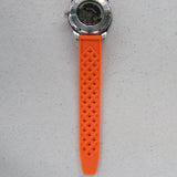 Orange Tropical FKM Rubber Watch Strap