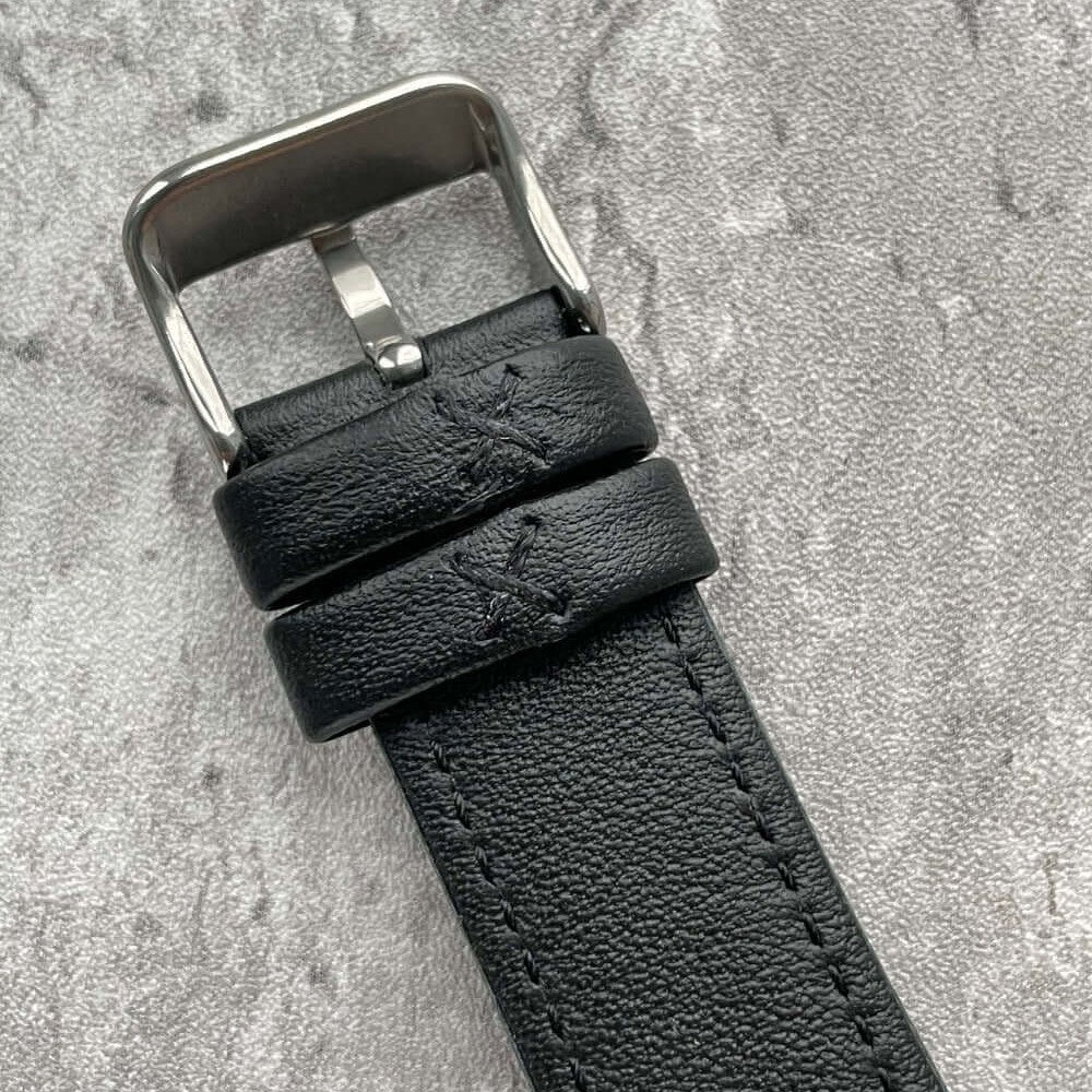 Kensington Classic Genuine Leather Padded Watch Strap With Contrasting Stitching