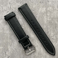 Thumbnail for Kensington Classic Genuine Leather Padded Watch Strap With Contrasting Stitching