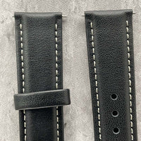 Thumbnail for Kensington Classic Genuine Leather Padded Watch Strap With Contrasting Stitching