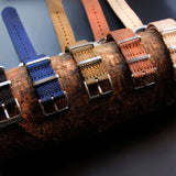 Vintage Style Woven Fabric Military Watch Strap