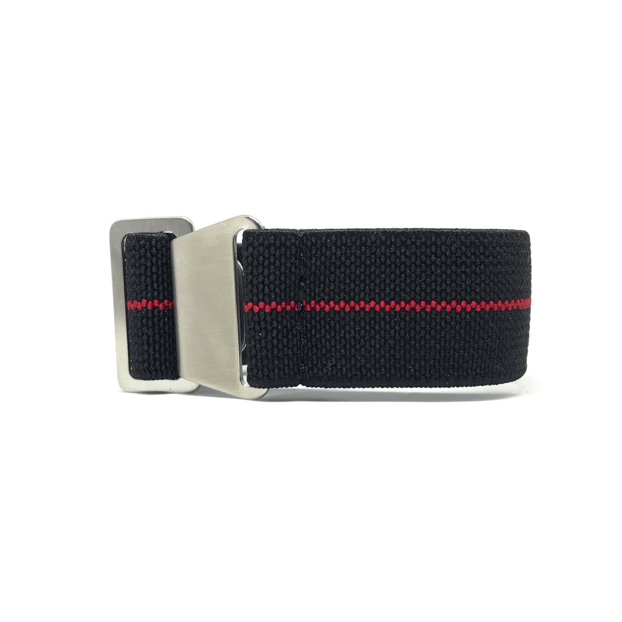 Marine Nationale Military Style Elastic Strap - Black & Red