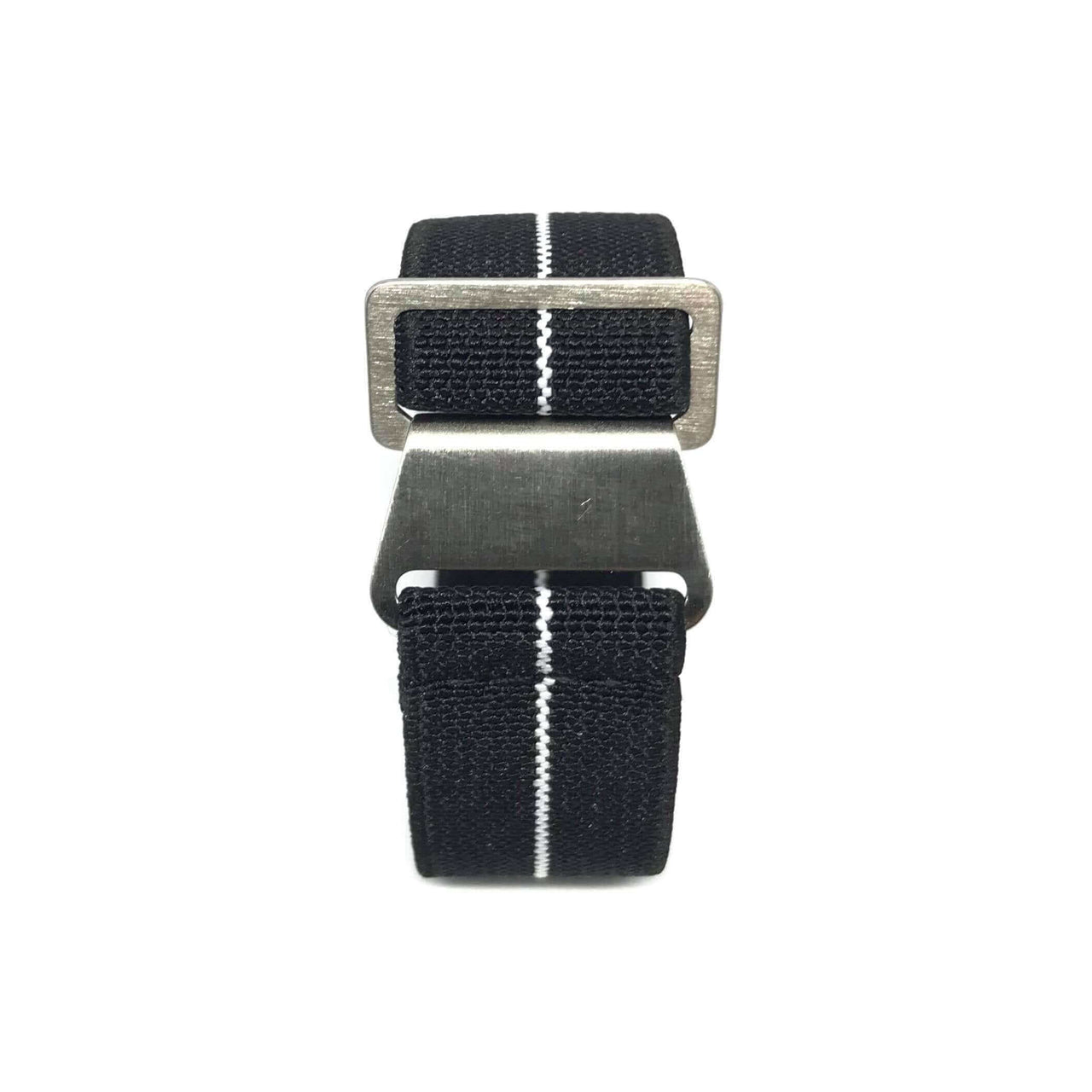 Marine Nationale Military Style Elastic Strap - Black & White