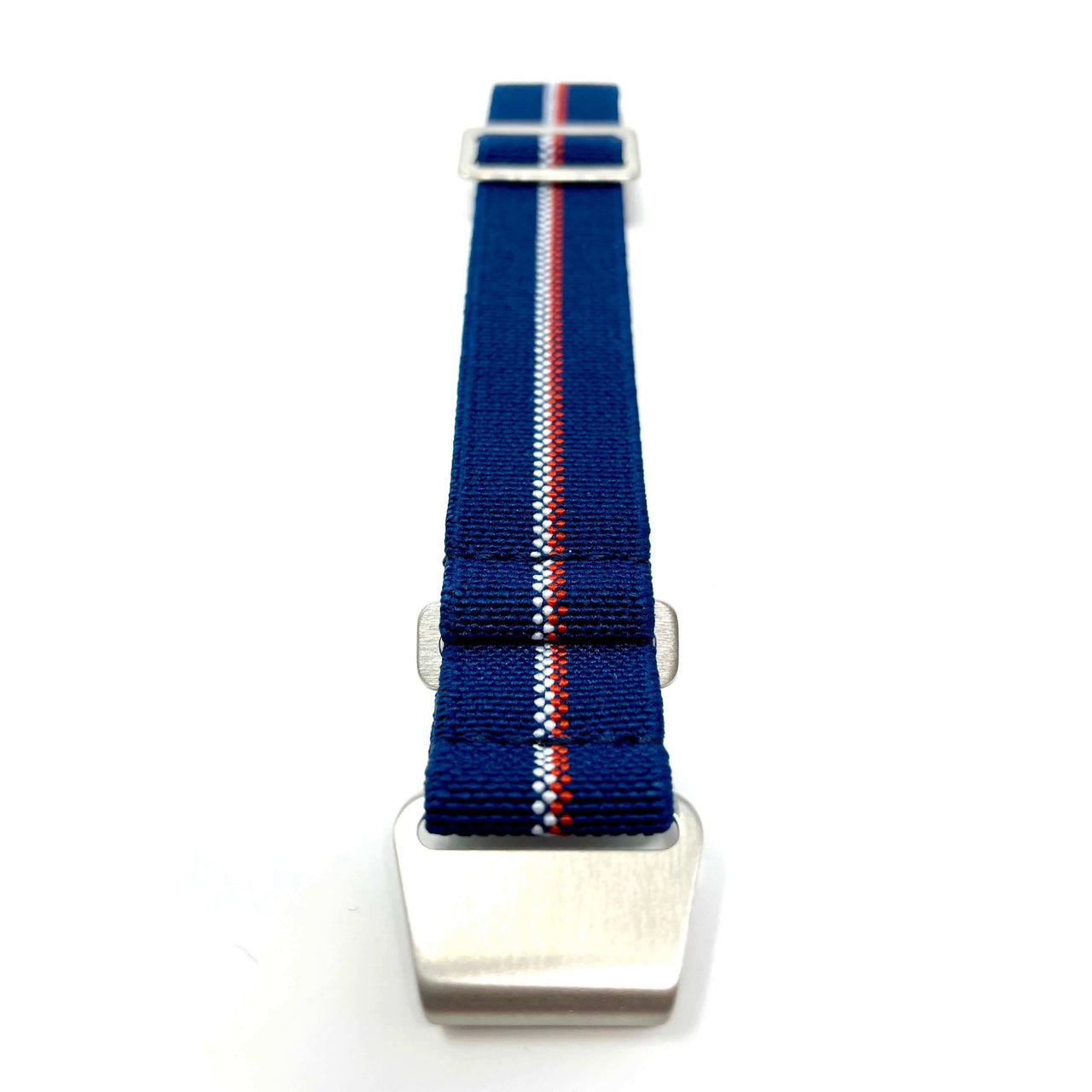 Marine Nationale Military Style Elastic Strap - Blue, Red & White