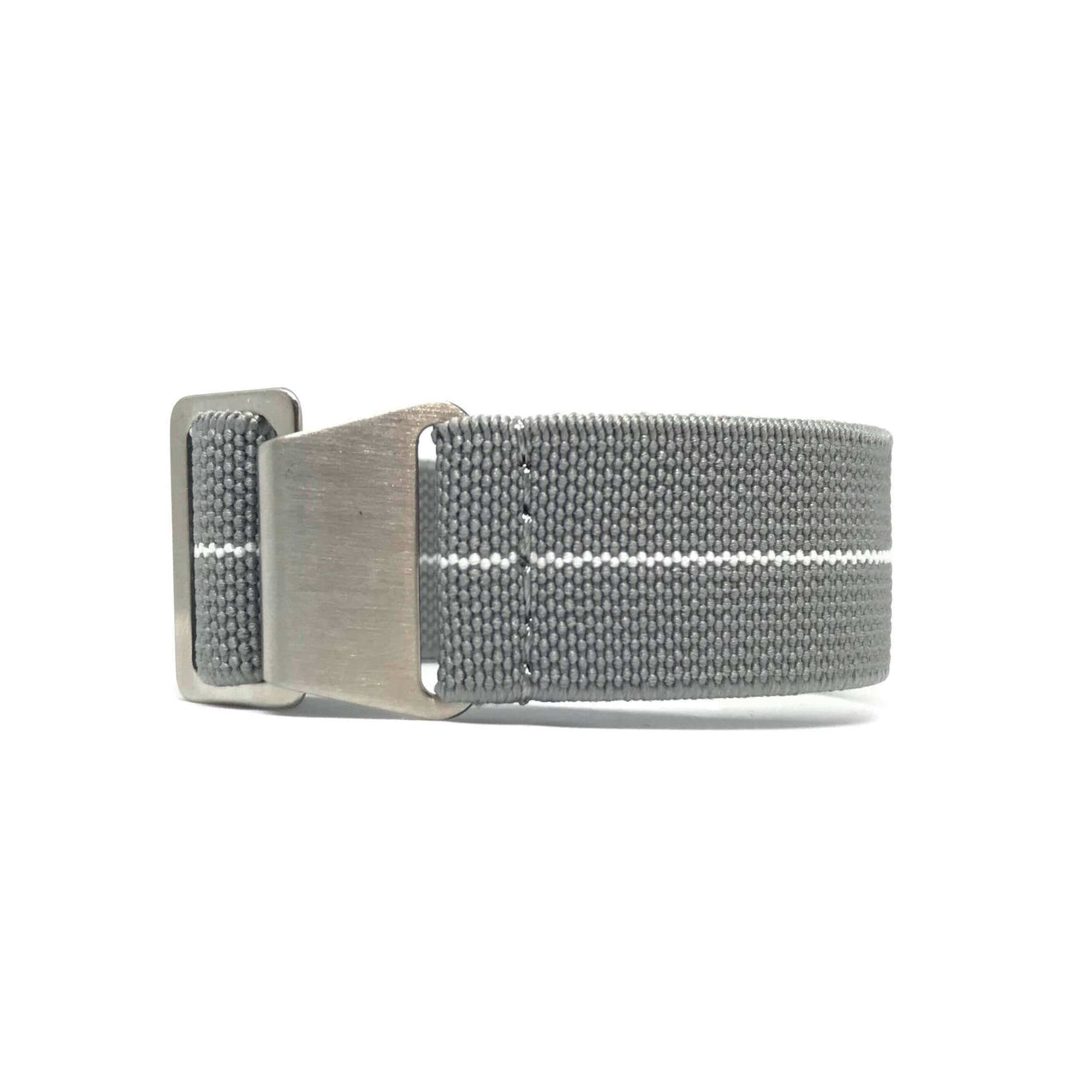 Marine Nationale Military Style Elastic Strap - Grey & White