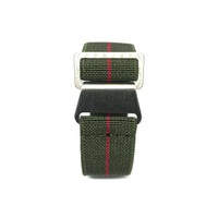 Thumbnail for Marine Nationale Military Style Elastic Strap - Military Green & Red