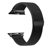 Milanese Metal Apple Strap in Midnight Black
