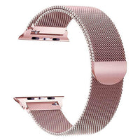 Thumbnail for Milanese Metal Smart Watch App Strap in Chrome Pink