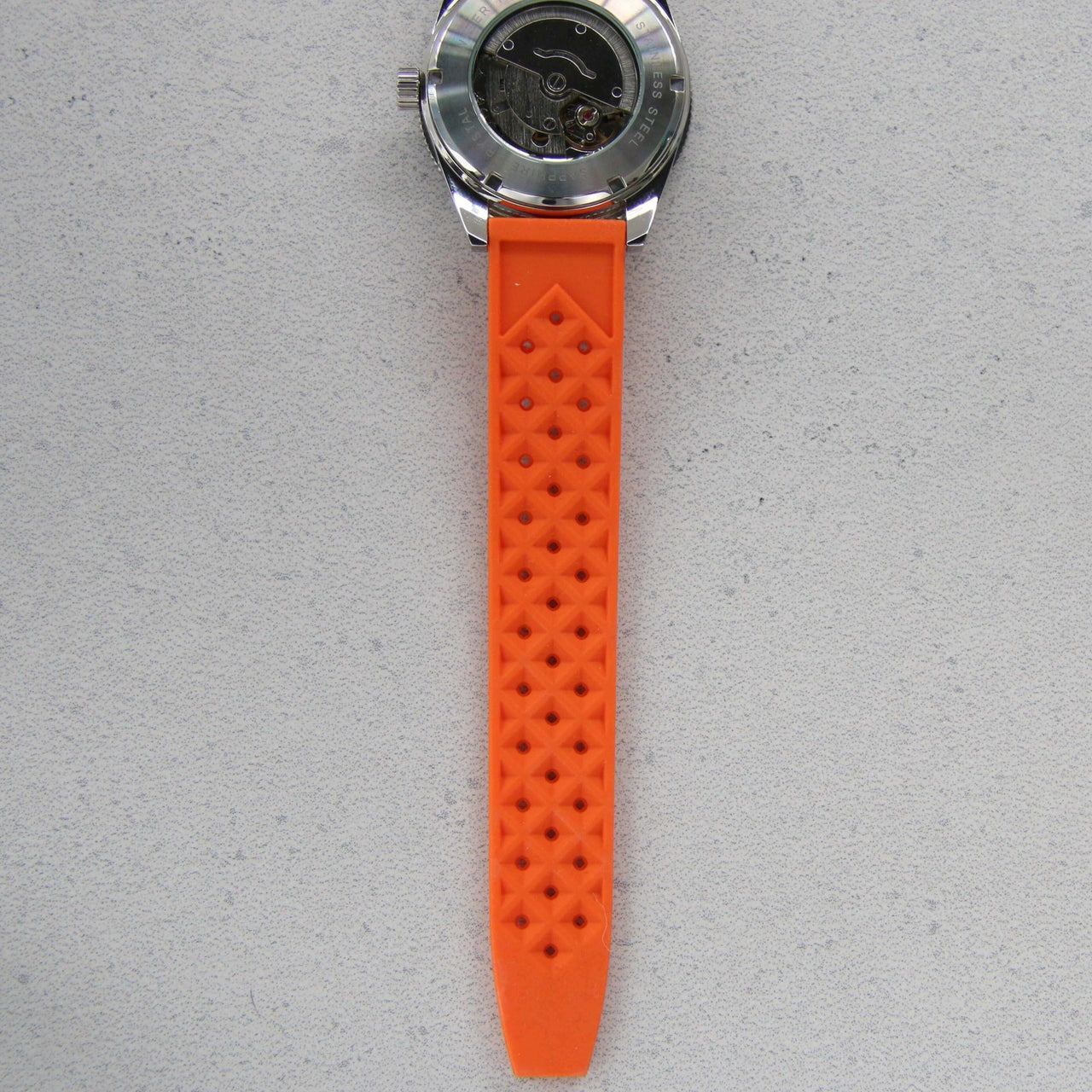 Orange Tropical FKM Rubber Watch Strap