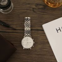 Thumbnail for Premium Marlborough Polished Stainless Steel Watch Strap- Curved Ends or Straight Ends