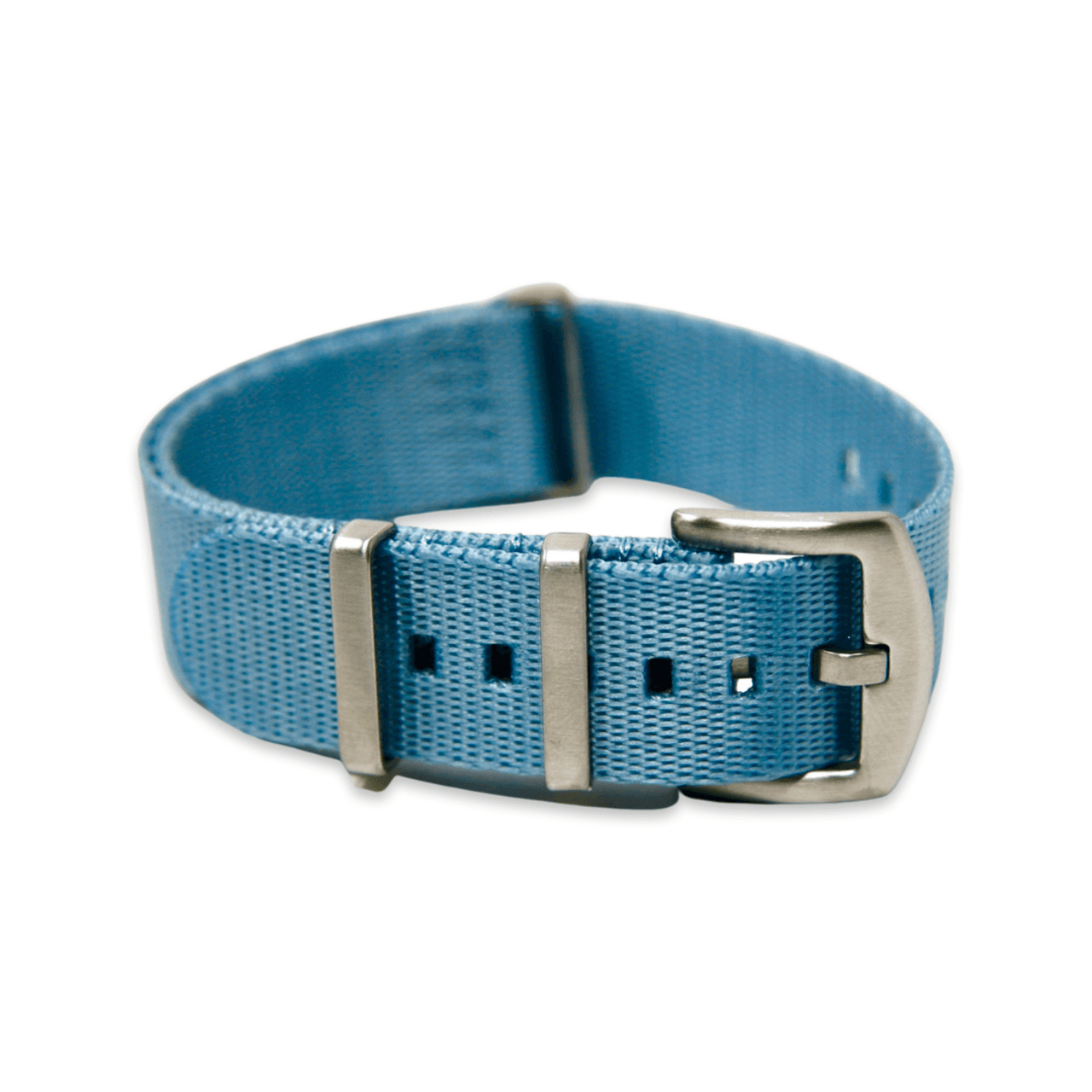 Premium Thick Woven Military Style Watch Strap - Sky Blue