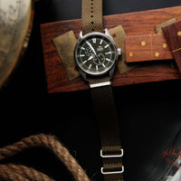 Thumbnail for Vintage Style Woven Fabric Military Watch Strap