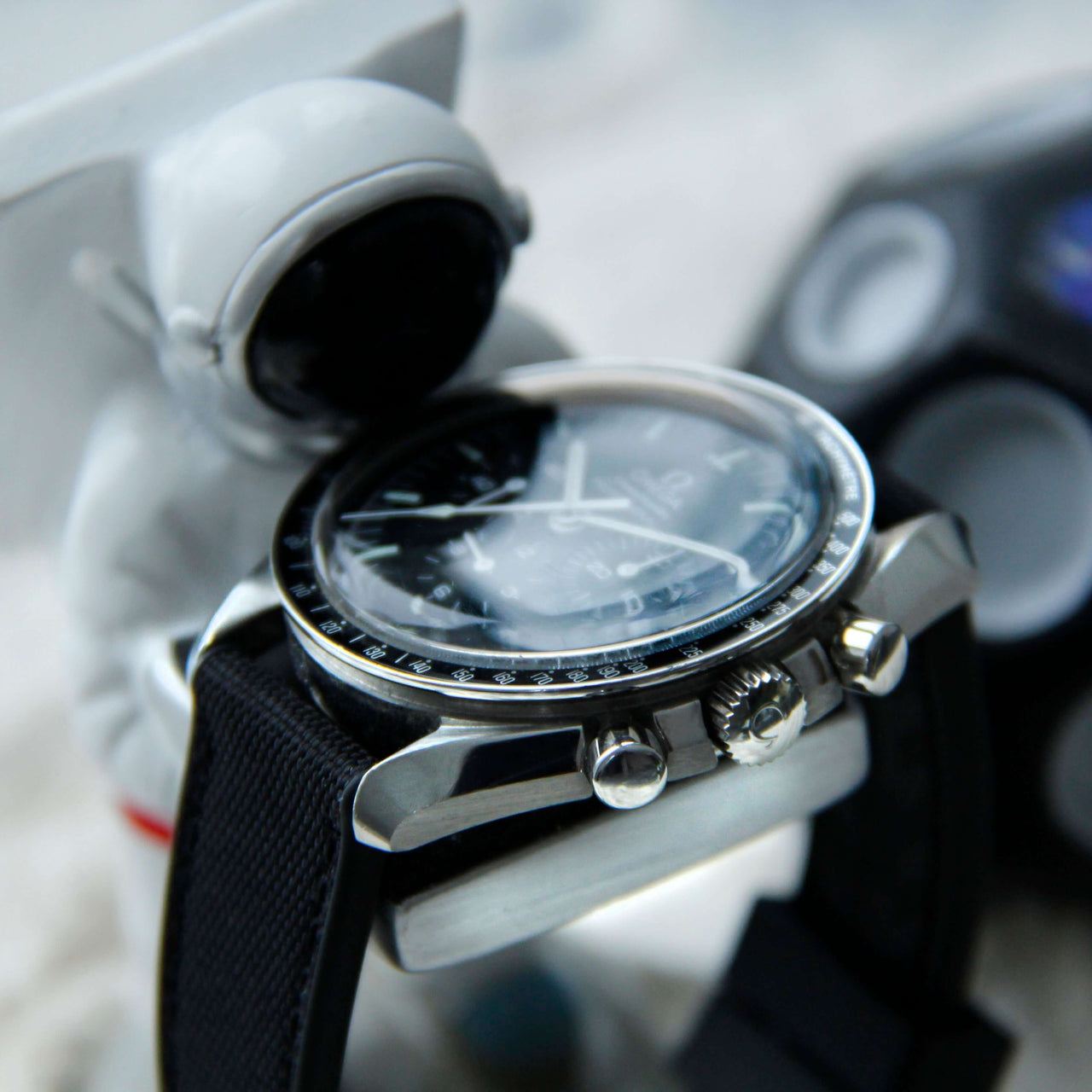 Sailcloth and Rubber Watch Strap- Hybrid Quick Release Strap From Strap Monsters