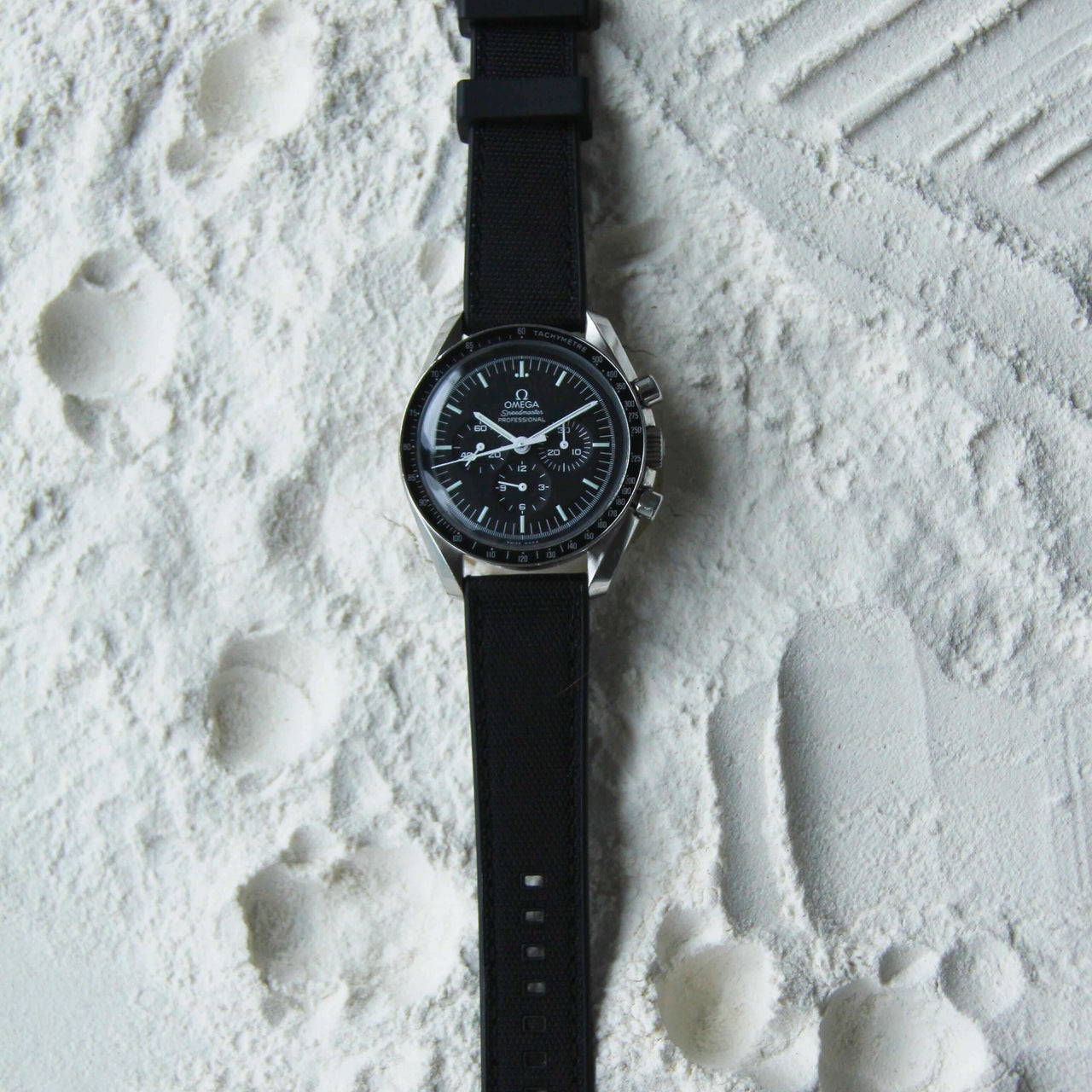 Sailcloth and Rubber Watch Strap- Hybrid Quick Release Strap From Strap Monsters