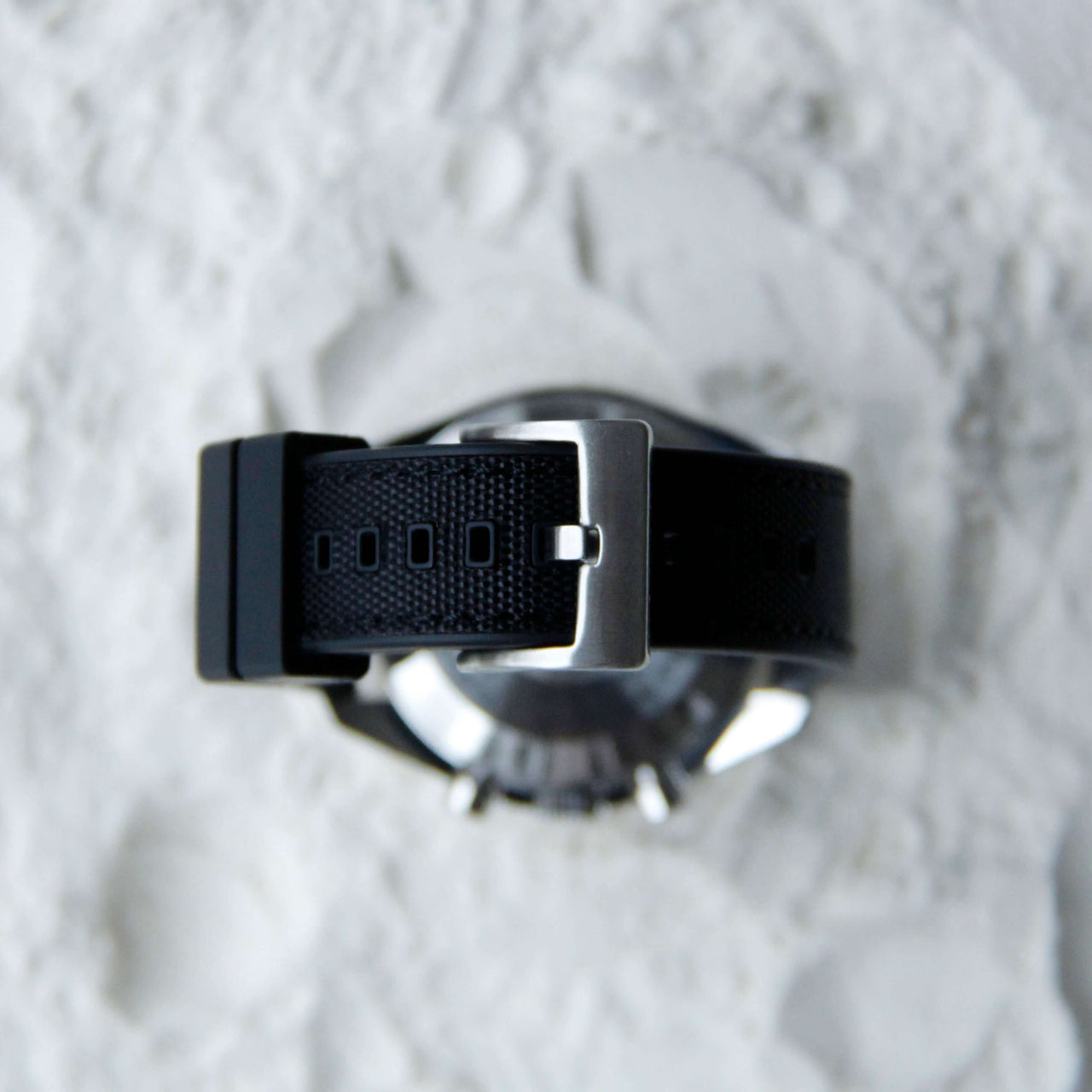 Sailcloth and Rubber Watch Strap- Hybrid Quick Release Strap From Strap Monsters