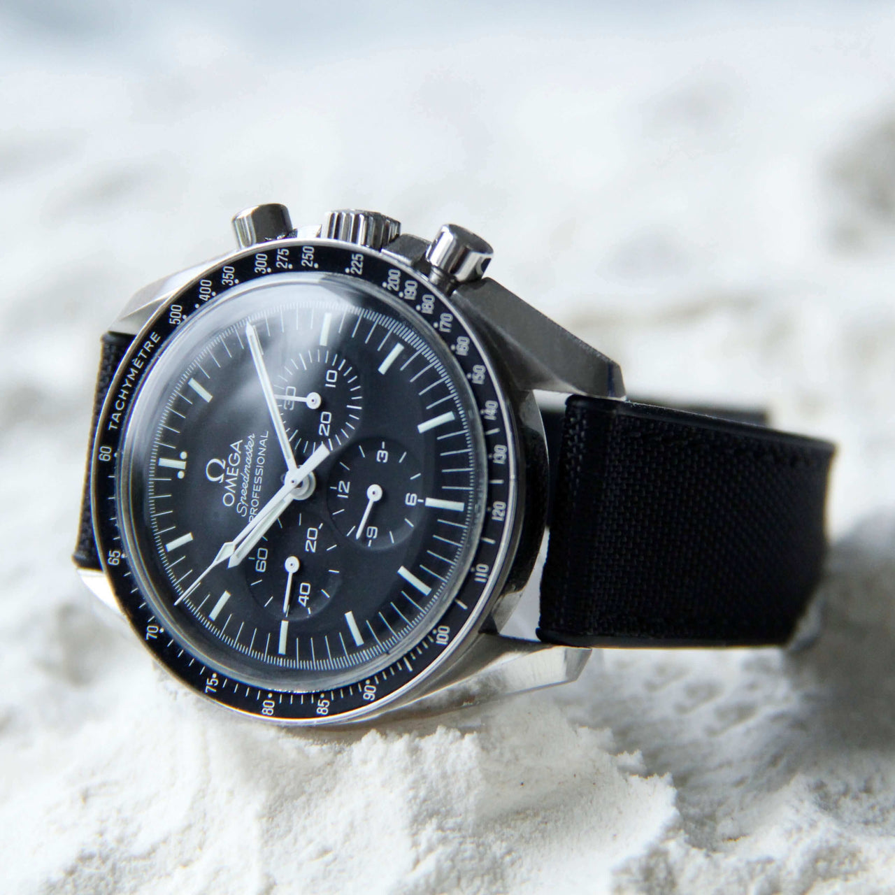 Sailcloth and Rubber Watch Strap- Hybrid Quick Release Strap From Strap Monsters