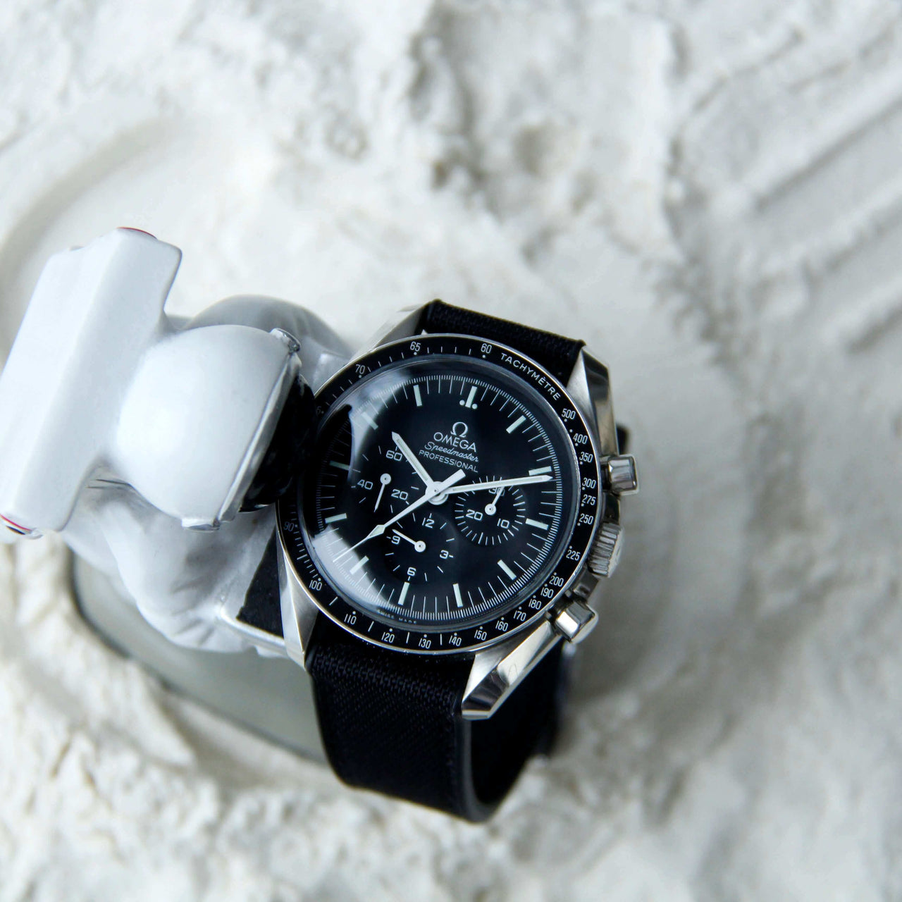 Sailcloth and Rubber Watch Strap- Hybrid Quick Release Strap From Strap Monsters