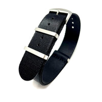 Thumbnail for Seatbelt Military Style Strap - Black Satin