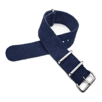 Thumbnail for Suede Leather Military Style Strap - Royal Blue