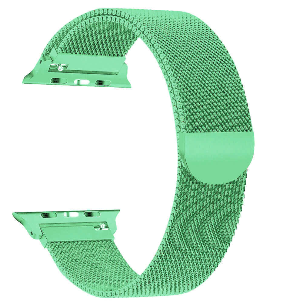 Milanese Metal Apple Strap in Tiffany Green