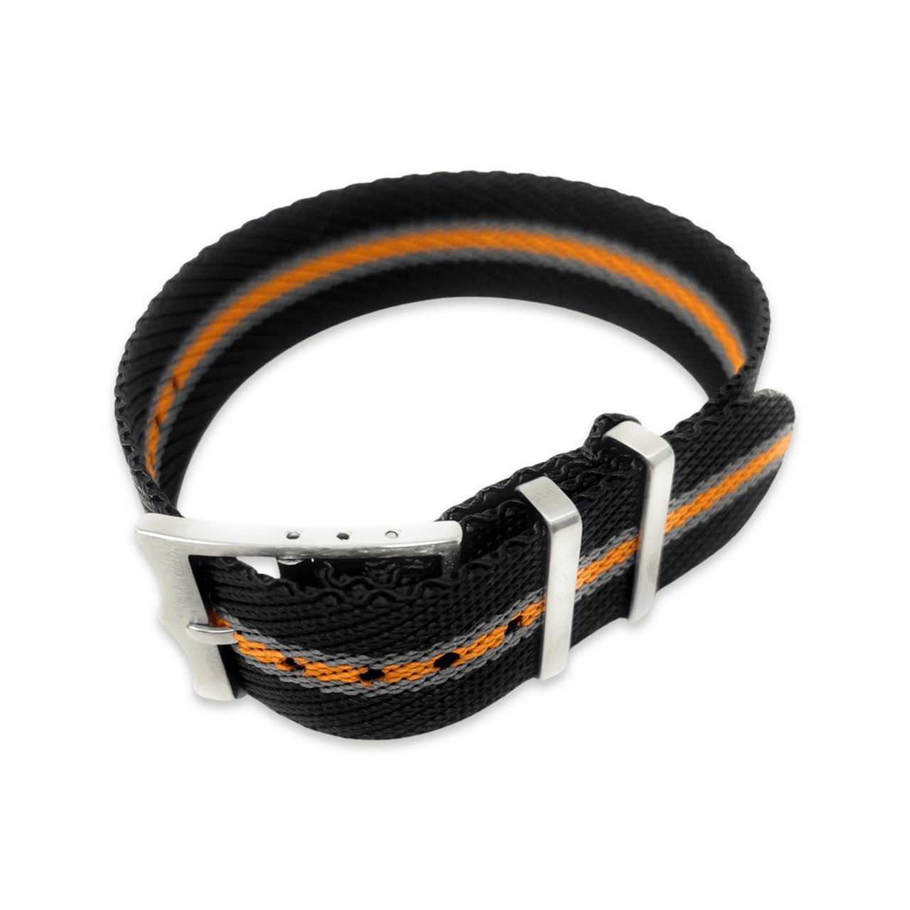 Tudor Style Fabric Knit Military Style - Luxury Seamaster Black Orange and Grey