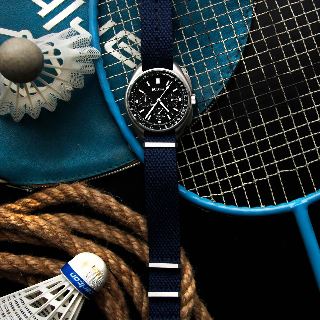 Vintage Style Woven Fabric Military Watch Strap