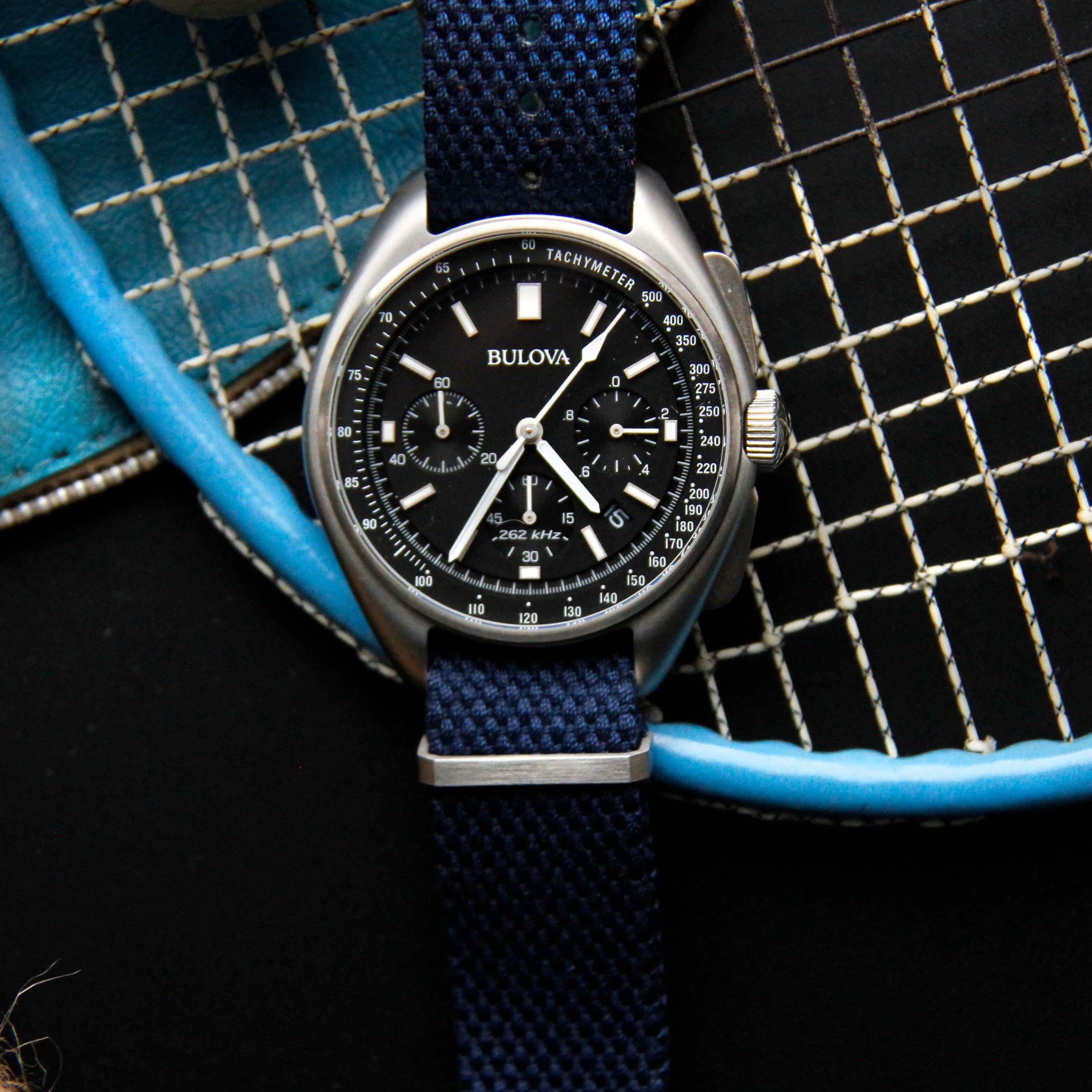 Vintage Style Woven Fabric Military Watch Strap