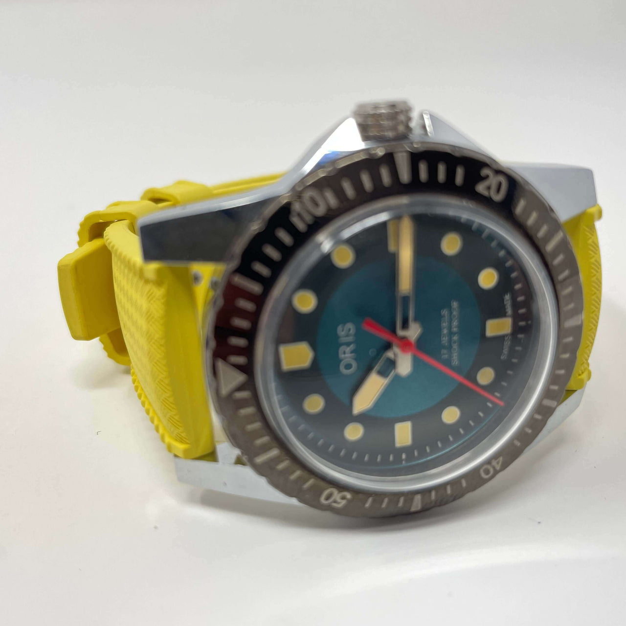Yellow Tropical FKM Rubber Watch Strap