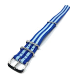 Classic Military Style Strap -Blue Stripes