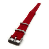 Premium Thick Woven Military Style Watch Strap - Red