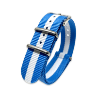Thumbnail for Classic Military Style Strap - Sky Blue & White
