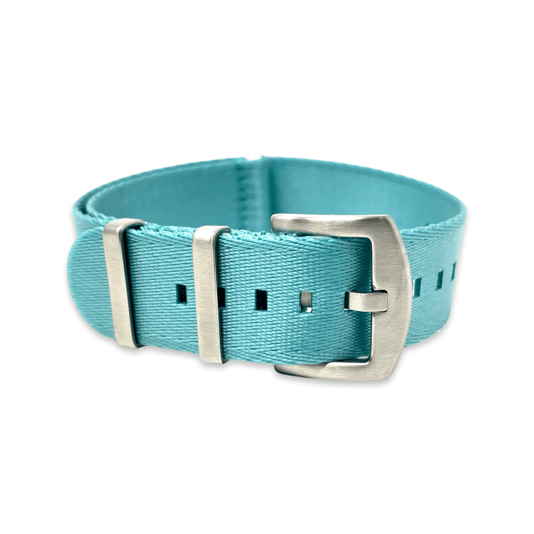 Seatbelt Military Style Watch Strap - Tiffany Blue