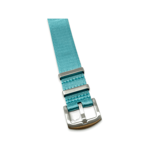 Seatbelt Military Style Watch Strap - Tiffany Blue