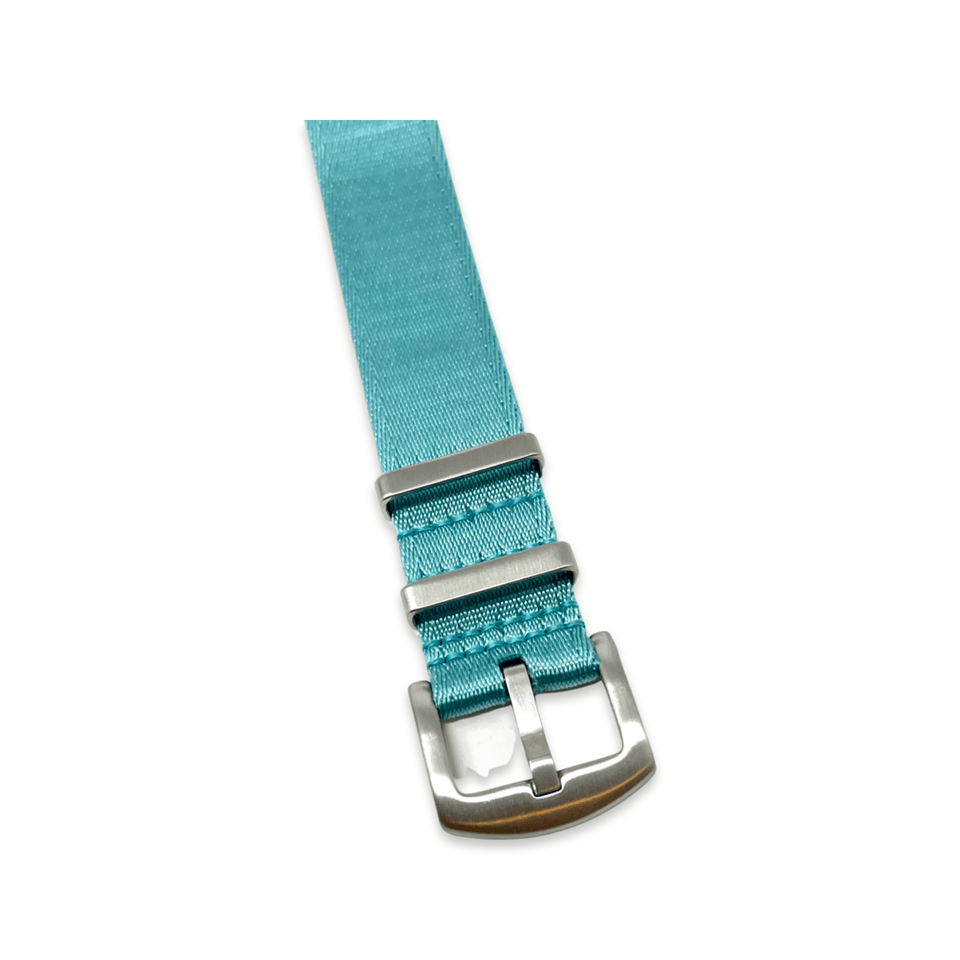 Seatbelt Military Style Watch Strap - Tiffany Blue