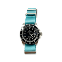 Thumbnail for Seatbelt Military Style Watch Strap - Tiffany Blue